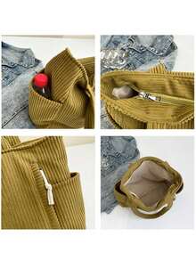 Customizable Personalized Name Women's Shoulder Tote Bag, 20256New Autumn/Winter Series Fashion Handbag Tote Bag, Large Capacity Lightweight Foldable Shoulder Bag, Classic Daily Fashion Shoulder Bag, Suitable For Commuting, Shopping, School, Vacation, Travel, As Birthday Gift, Holiday Gift For Mother, Sister, Friend, Girlfriend - Multicolor - View 11