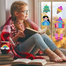 Qinbao DIY Bead Art Kits For Kids Boys And Girls Over 3 Years Easy To DIY Creative Diamond Art Sticker Craft By Numbers Kits For Kids And Adult Beginners(Princess) - Multicolor - View 7