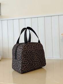 Portable Lunch Bag; Thermal Lunch Box; Bento Bag; Dinner Insulation Bag; Thickened Cute Student Lunch Fruit Bag; Leopard Print Lunch Bag; Student Lunch Box. - Multicolor - View 3