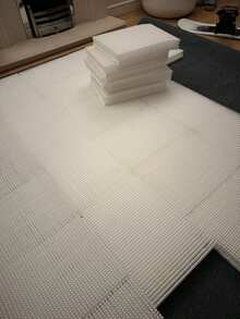 Snowboard Training Mat Set For Off Snow PracticeDry Ski Mat Snowboard Tricks Mat Meters, Dryski Slope And Park-36P-2mx2m - White - View 5