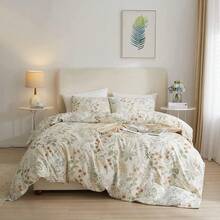 Garden Style Duvet Cover Twin Soft Cotton Leaf Plants Bedding Sets S Girl Botanical Floral Cover Chic Flower Print Twin Bedding Sets Vintage Cotton Duvet Cover Set 68''x86'' Variant 9 - A# 時尚清新花卉 - 查看 9