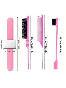 18 件套美发造型工具，包括 2 个磁性腕带、6 个造型梳、10 个宽齿鳄鱼夹，让您自由打造各种发型。 - 彩色 - 查看 2