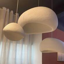 40cm Japanese-Style Bird-Nest Shaped Ceiling Lamp Shade, Suitable For Use In Restaurants, Bedrooms, Kitchen Island Tables, Dining Areas, Etc.(Only The Lampshade)