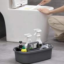 CYPNCesta Grande de Almacenamiento para Ducha Organizador de Suministros de Limpieza Con Asa Cesta de Almacenamiento de Plástico Organizador Portátil para Herramientas de Baño Recámara CocinaFashion - 219749568 - Ver 7
