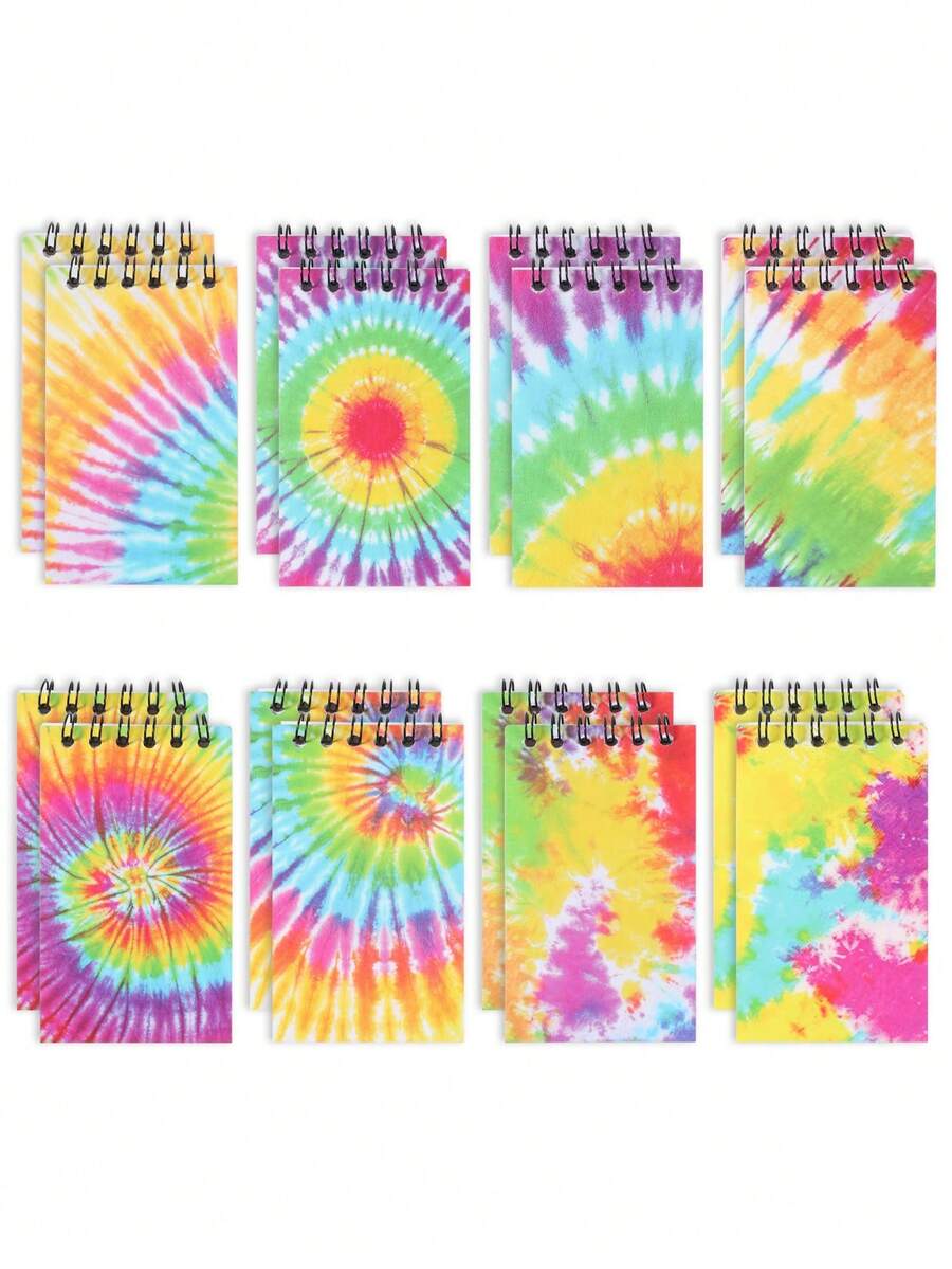 Bộ 8 cuốn sổ tay lò xo nhiều màu sắc theo chủ đề, sổ tay lò xo họa tiết hoạt hình nhuộm màu, thích hợp sử dụng hàng ngày và cho các bữa tiệc Tết Nguyên Đán, đám cưới, tiệc mừng em bé, sinh nhật. Sổ tay xé rời, sổ ghi nhớ, sổ tay mini bỏ túi tiện dụng, nhật ký, sổ văn phòng phẩm, phần thưởng cho học sinh, phù hợp cho gia đình, văn phòng, đồ dùng học tập, quà tặng tiệc tùng, tựu trường, trang trí lễ Phục Sinh.