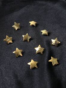 10 Stück Haarschmuck Set für Frauen, beinhaltet Sterne, Monde, Haarspangen, geeignet für Feiertage, Partys, Alltagstragen, Anhänger, Geschenke, Klemmspangen, Haarspangen, Kopfschmuck - Gold - Übersicht 2