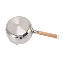 CYPNOlla para fideos antideformación cacerola antiadherente de acero inoxidable de 20 cm de profundidad caño doble multiusos para pollo frito para sopaFashion - como en la foto - Ver 4