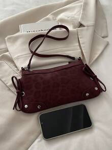 Wholesale Cross-Border Fashion Patchwork Baguette Bag, Women's 2026 Summer New Leopard Print Shoulder Bag, Casual Versatile Underarm Bag - Multicolor - View 10