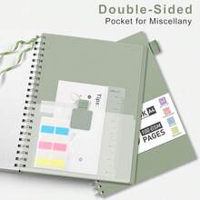 Graph Paper Notebook, 300 Pages Spiral Notebook 8.5\ X 11\, A4 Large Grid Paper Notebook, 100gsm Thick Paper, Plastic Hardcover Journals For Schoolsss Engineering Math, Sage Green - SageGreen - View 6