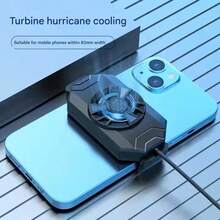 Ventilador de Teléfono Portátil con Batería Recargable y Funcionamiento Silencioso. - Negro - Ver 1