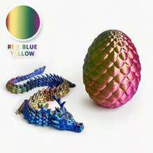 3D打印螺旋龙蛋套装，色彩缤纷，创意十足，包含可灵活活动的螺旋龙蛋——适合办公室和家居装饰，也可作为节日礼物。 - 彩色 - 查看 14