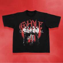 I-DLE Tour Shirt Kpop Merch Album Light Stick Photocard Holder Binder Pin Banner Lanyard Tote Bag Po - màu đen - Xem 1