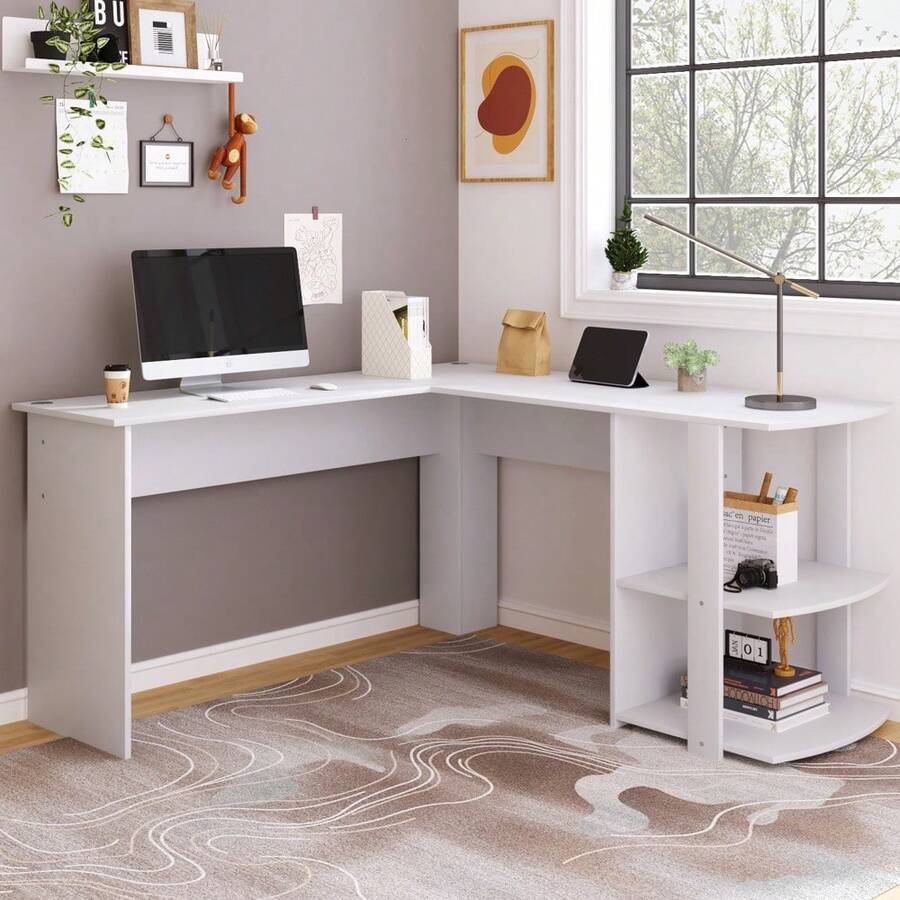 Home Office Desks - White - View 1