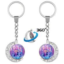 1pc K-POP Girl Group Demon Hunter Trio Double-Sided Rotating Keychain Accessory, Global Fan Merchandise - Multicolor - View 5