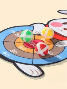 Easter Bunny Target Toss Game Set, Cute Fabric Throwing Game With 3 Balls + 1 Hook, Parent-Child Interactive Family Gathering Easter Party Prop - Multicolor - View 6