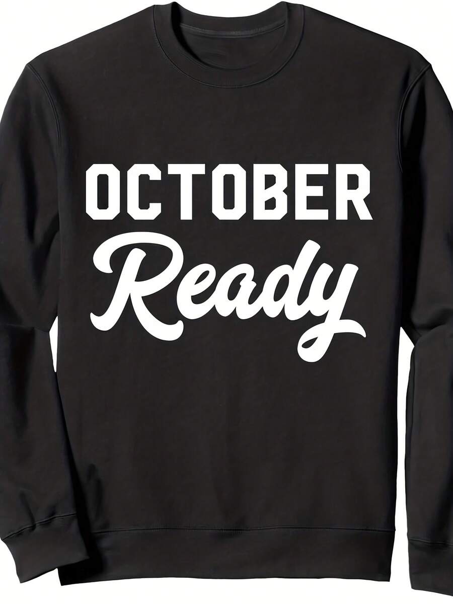 October Ready Baseball Fans Lover Sports Porter Uni Crewneck Sweatshirt - 款式5 - 查看 1