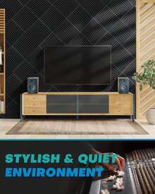 Knightsacoustic 24 Pack Sound Proof Foam Panels For Walls With Self Adhesive, 12x12x1 Acoustic Foam Panels, High Density Acoustic Panels Sound Absorbing, Fire Resistant Studio Sound Proofing Black - ColorI - 查看 5