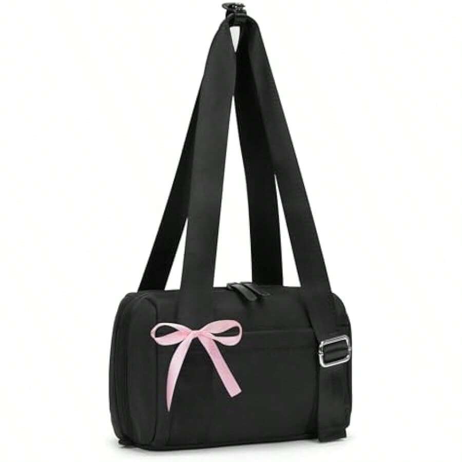 Mini Gym Bag Small Duffle Bags Tote For Women Pink Workout Bag Lightweight For Weekender Travel Sports Yoga Fitness Local Shipping - 黑色 - 查看 1