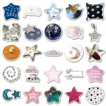 50 miếng dán hình ngôi sao lấp lánh, dễ thương và vui nhộn, thích hợp trang trí cho máy tính xách tay, ván trượt, sổ tay, điện thoại, cốc, đàn guitar, hành lý, tủ lạnh, máy tính để bàn. - F - Xem 6