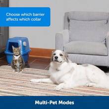 PetSafe Pawz Away Indoor Pet Barrier with Adjustable Range Dog and Cat Home Proofing Static Correction Wireless Pet Gate Keeps Areas Off Limits Battery-Operated For Pets 5 lbs. and Up - Marrón - Ver 5