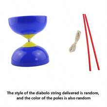 3-Bearing Gyro Chinese Yo-Yo Set With Destroyer Stick And Net Bag - Easy To Launch/Faster Stabilization,