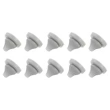 sourcing map 25 Stück Duschkopf Ersatzdüsen, Silikon Düsensprinkler Runde Spitze Duschkopf Reparaturteile Passend für Lochdurchmesser 5mm, Hellgrau-7286 - 5 mm - Übersicht 1