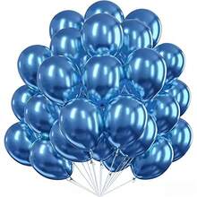 20pcs 10-Inch Chrome Metal Balloons Set, Metal Balloons For Anniversary, Wedding, Birthday Party Decor, Halloween, Christmas Decor, Floating Party Latex Balloons - Multicolor - View 14