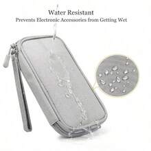 1个旅行数码配件收纳包，双层防水防震数码收纳袋，通用旅行电子产品线缆整理包，适用于手机、数据线、硬币、珠宝、鼠标、充电器、硬盘盒、保护套、耳机、移动电源、手机充电器等，方便分类整理，旅行必备。 - 彩色 - 查看 9