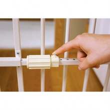 Carlson Pet Products Lil Tuffy - Puerta expandible para mascotas Blanco 96.52 x 45.72 x 2.54 cm 38" x 18" x 1" - blanco - Ver 4