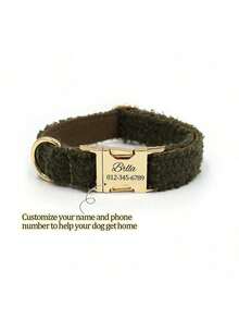 Customized Engraved Stainless Steel Pet ID Tag, Can Engrave Pet Name And Phone Number, Suitable For Most Collars! Teddy Plush Pet Collar - Multicolor - View 16