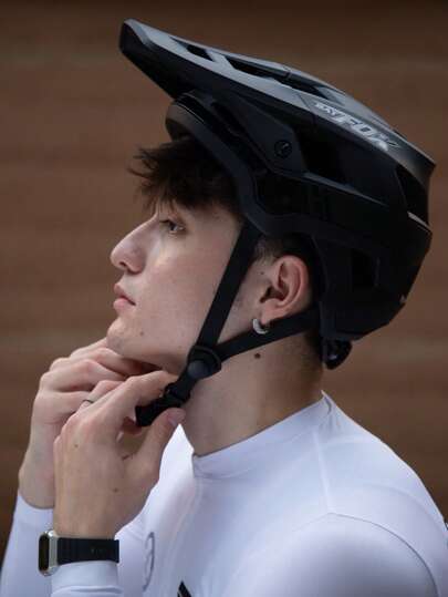 Casco de bicicleta de montaña BatFox - Bicicleta de montaña todoterreno - Visera desmontable - Tamaño ajustable - Multicertificaciones: CPSC/EN1078/CE/UKCA - Se ajusta a la circunferencia de la cabeza: 54-57cm