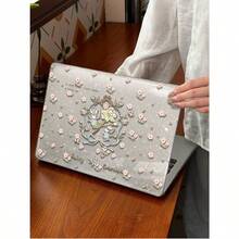 1 Piece, Rabbit Garden Pattern | Shiny Transparent Acrylic Ultra-Thin Laptop Case | Compatible With Air13 2025/Pro16 M3 M2 | Integrates Fingerprint Resistance, Shock Resistance, And Heat Dissipation | Essential Protective Case For Office And Study