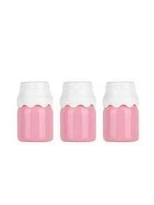 1/3支装可爱粉色冰淇淋/牛奶瓶造型空唇彩管（7/8/9毫升）旅行装可填充唇膏管，赠品，旅行，平价好物，旅行必备 - 彩色 - 查看 15