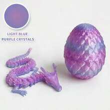 3D打印螺旋龙蛋套装，色彩缤纷，创意十足，包含可灵活活动的螺旋龙蛋——适合办公室和家居装饰，也可作为节日礼物。 - 彩色 - 查看 9