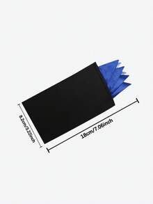 男士便携式口袋方巾（半条装），高品质西装口袋巾，优雅纯色，柔软轻盈，适合婚礼或其他正式场合。