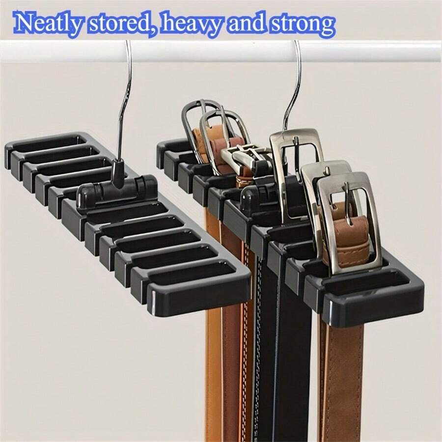 1pc Multi-Functional Large Capacity Belt Hanger/Organizer, Space-Saving Wardrobe Storage Box For Belts, Ties, Scarves, Hats And Scarves, Perfect Gift Choice For Christmas, Thanksgiving, Valentine's Day