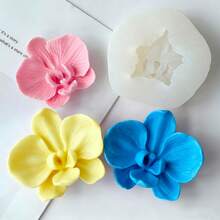 Molde de Silicone 3D para Vela de Orquídea, Adequado para Fazer Buquês de Velas e Velas, Resistente a Altas Temperaturas, Flexível e Fácil de Limpar, Presente de Natal Ideal, Versátil para Decorações de Velas Aromáticas DIY - Branco - Visão 7