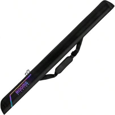 Booms Fishing PB3/PB4 Fishing Rod Case Portable Folded Fishing Pole Case 0.6ft Hidden Extended Design Fishing Rod Bag Store Up to 2~3 Fishing Poles or Fishing Rods with Reels 5 Styles