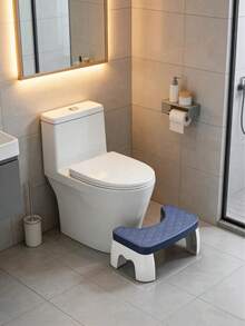 1个成人浴室踏凳，符合人体工学的弧形设计，塑料防滑材质，坚固耐用，可拆卸便携，日常增高使用 - 彩色 - 查看 14