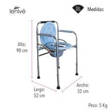 CYPNSILLA CÓMODO 3 EN 1 CON TAPA Y DEPÓSITO DE CONTENSIÓN DESCANSABRAZOS AJUSTABLES PATAS CON CUBIERTA DE GOMA ANTIDERRAPANTES PERFECTO PARA EVITAR ACCIDENTES CON ALTURA AJUSTABLE CON BOTÓN DE SEGURIDADFashion - 224431536 - Ver 4