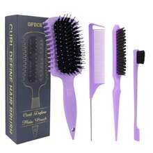 Curl Defining Brush, Curly Hair Brush Products For Effortlessly Detangling Shaping And Styling Women'S Men'S Curls On All Wet Or Dry Hair Types, Reduces Frizz - ColorD - View 8