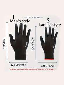 Thin Touchscreen Couple Gloves, Windproof, Anti-Slip, Suitable For Motorcycle, Bicycle, Off-Road Vehicles - Multicolor - View 3