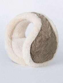 1pc Winter Muff Ear Warmer, Cute Foldable Ear Muffs, Faux Fur Warm Ear Covers, Anti-Freeze Ear Warmers, Men's Warm Ear Muffs, Winter Ear Muffs, Soft & Fluffy, Cold-Proof Ear Pads, Foldable Ear Bags, Plush One-Piece Ear Muffs, Worn Behind The Ears - Multicolor - View 8