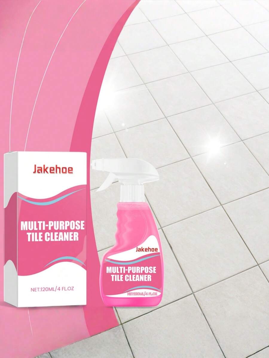 jakehoe 多用途瓷砖清洁剂，清洁并抛光地板、墙壁、厨房、客厅，去除污渍和油脂 - 彩色 - 查看 1