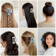 9 Pcs Hair Clips For Women, 3 Styles Hair Clips Small Medium Big Claw Clips For Thin Thick Hair, Strong Hold Nonslip Hair Claw Clips Hair Accessories (Blue) - Màu xanh lam - Xem 7