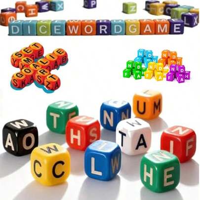 Scrambled Dice Word Game - Multiplayer Brain Teaser, Educational And Fun, Exercises The Mind, Improves Agility, Focus And Vocabulary. Easy To Learn, Challenging To Master. The Perfect Choice For Party And Family Game Nights!