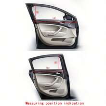 汽车侧窗网状遮阳帘，保护隐私，防蚊虫，户外单面高弹防蚊网窗帘，汽车遮阳帘，防紫外线通风汽车窗户蚊帐 - A - 查看 4