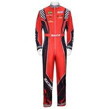 Riding Drift-Racer Kart Training Suit Beach Cosplay One-Piece Clothing - 紅色 - 查看 5