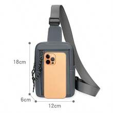 New Lightweight, Slim Fit Casual Sports Chest Bag/Sling Bag For Men, Water-Resistant, Durable, Key Holder - Multicolor - View 12