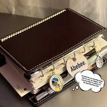 Bìa rời A7 màu nâu đậm, thích hợp để tự làm sổ kế hoạch hoặc lưu trữ ảnh. - Nhiều màu - Xem 7